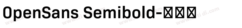 0penSans Semibold字体转换